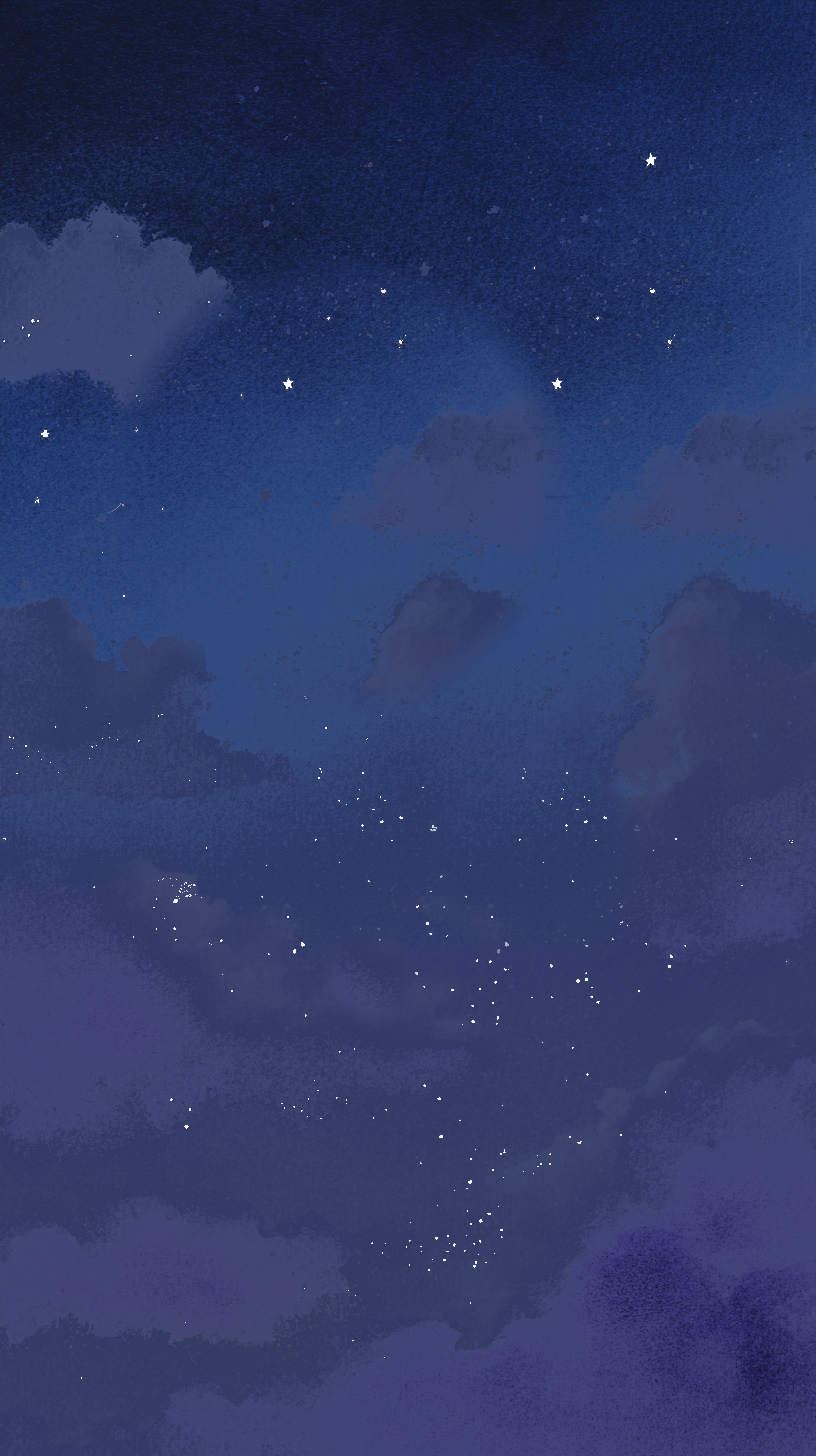 Ciel étoilé à l'aquarelle